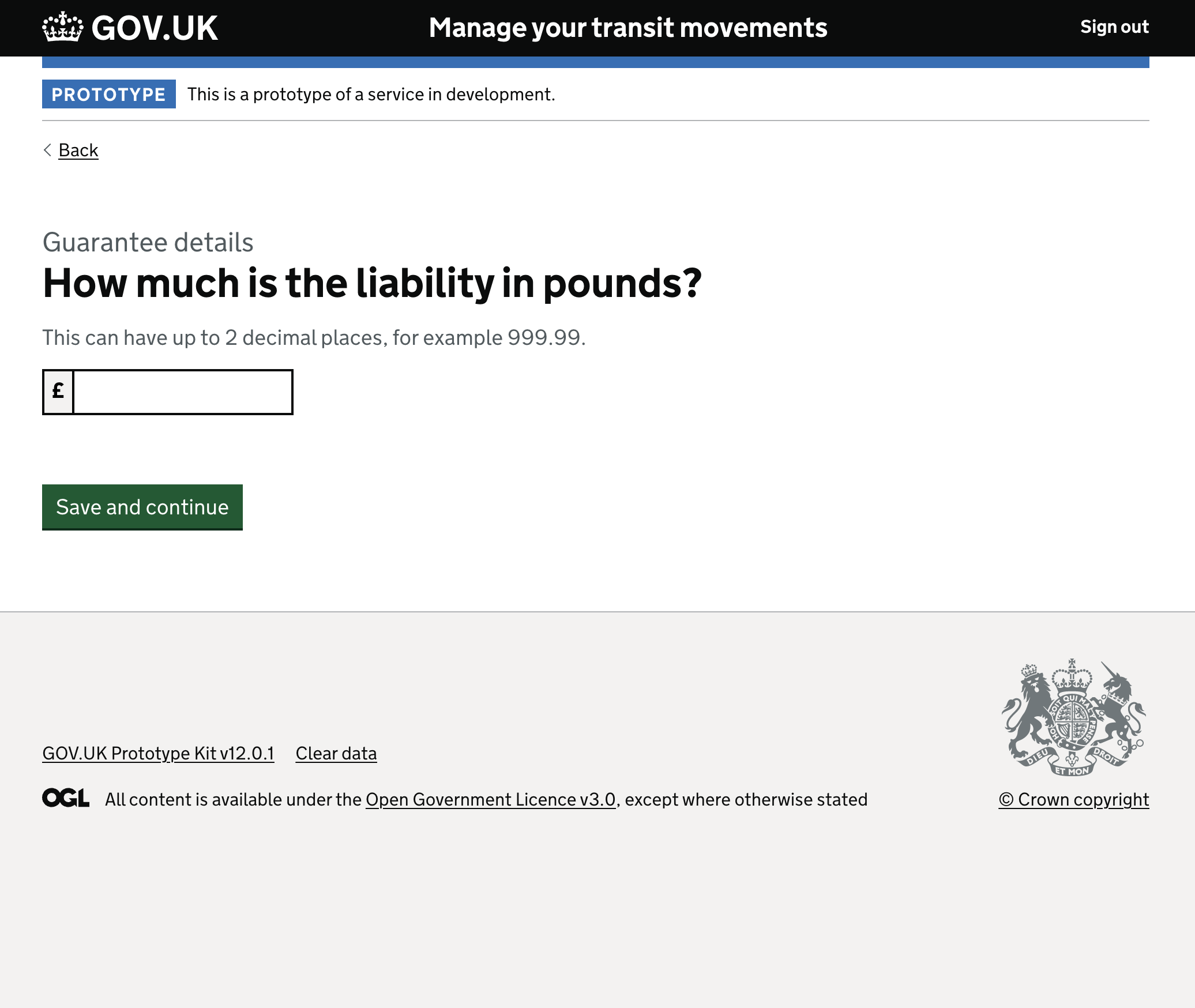 Guarantee — step 4