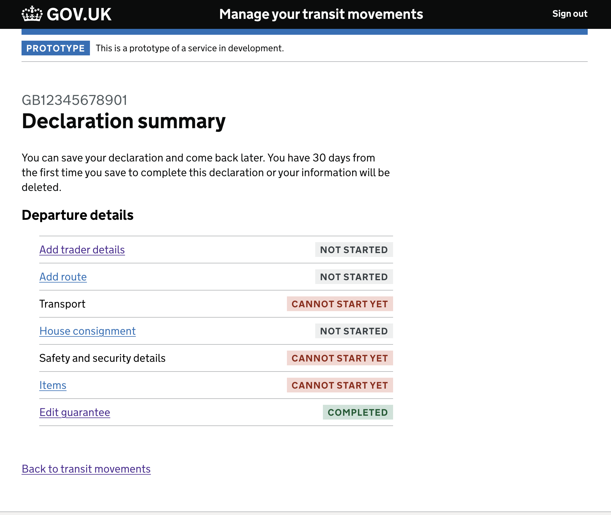 Guarantee — step 8