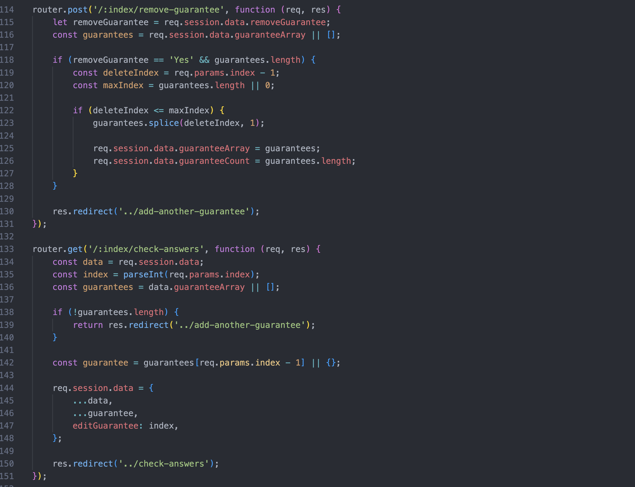 Routes — configuration step 2