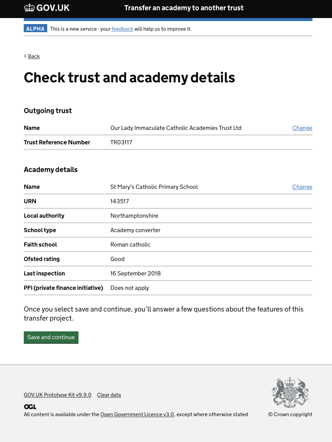 Summary, no incoming identified